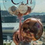 Wedding Pairs (With Small Balloons)  - 婚禮氣球束：圖片 7
